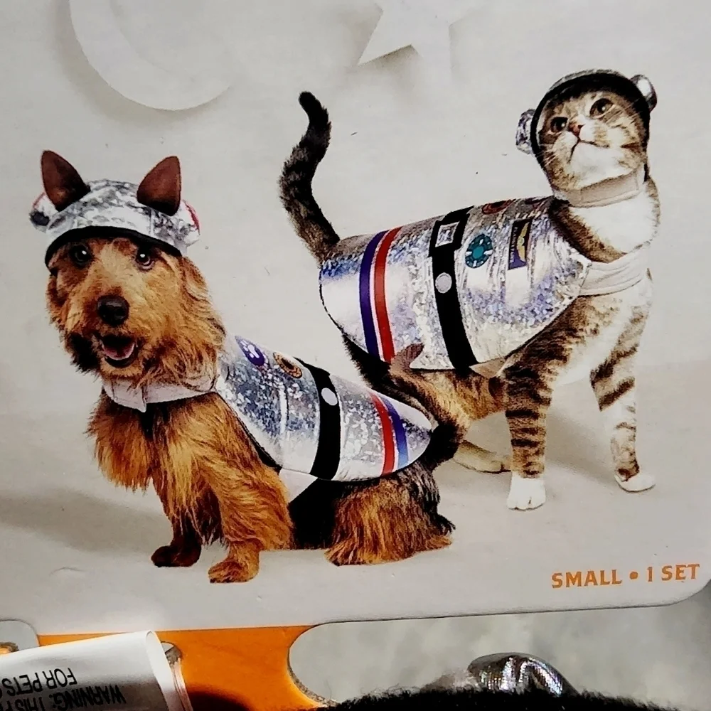 NWT Hyde & Eek Astronaut Pet Costume Vest & Headpiece Size Small S Dog Cat New